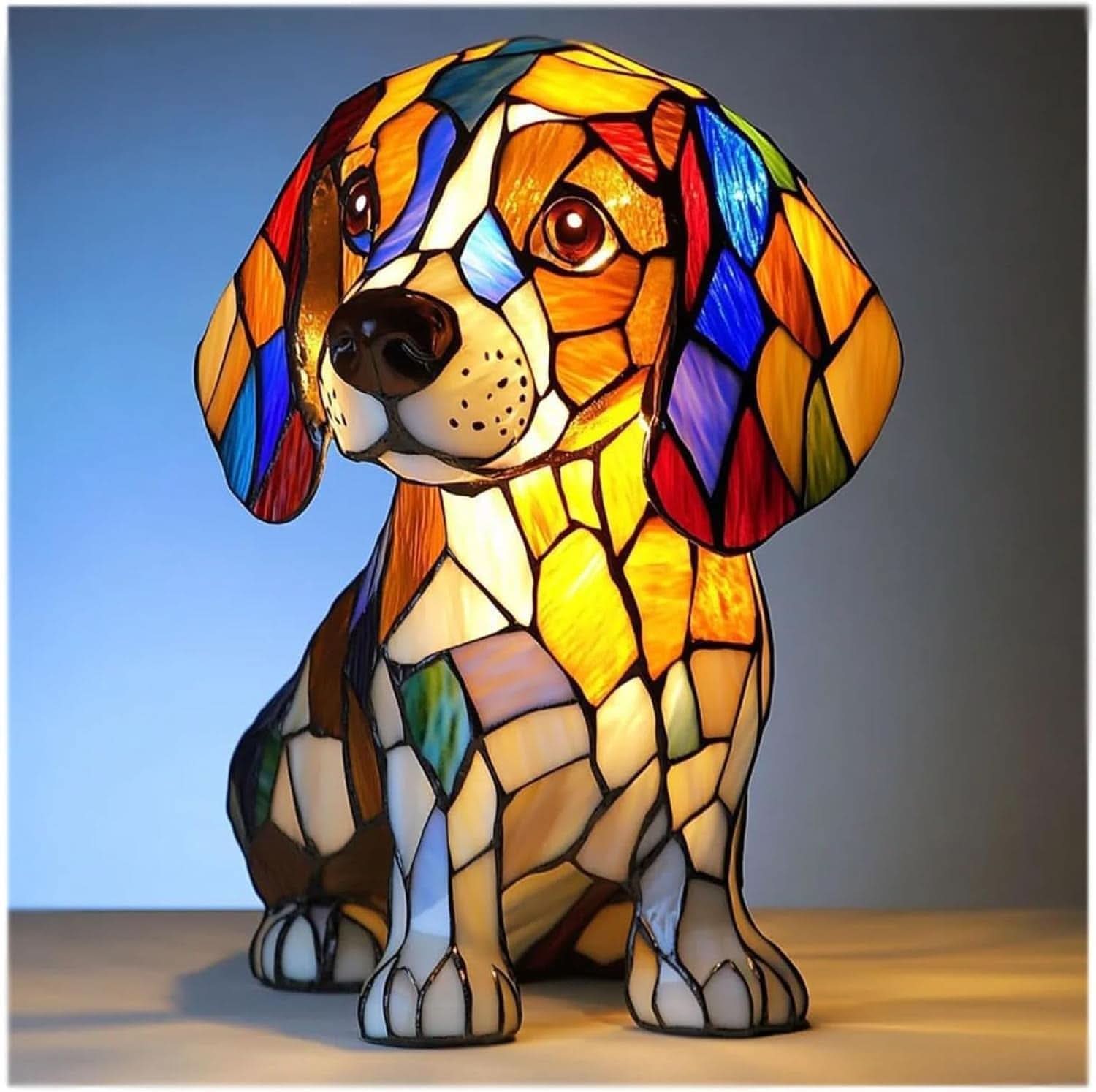 LED Animal Breed Statue Night Lamp | Dachshund, Corgi, Husky & 30 Design Options | USB-Powered Cozy Ambient Decor Light