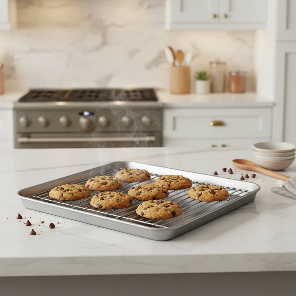 BAKEPURE – Premium stainless steel baking pan set for effortless cooking