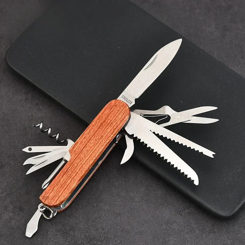 BARRELON – Personalized wooden waiter corkscrew with engraving, rosewood handle & integrated knife
