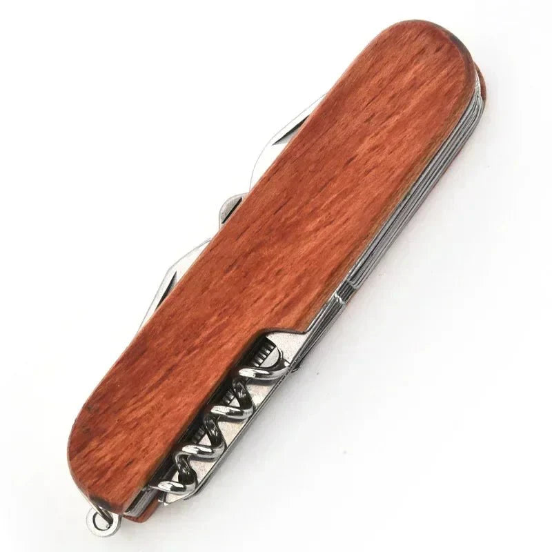 BARRELON – Personalized wooden waiter corkscrew with engraving, rosewood handle & integrated knife