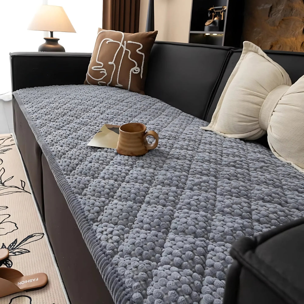 Quilted Sofa Protector Slipcover Textured Cover