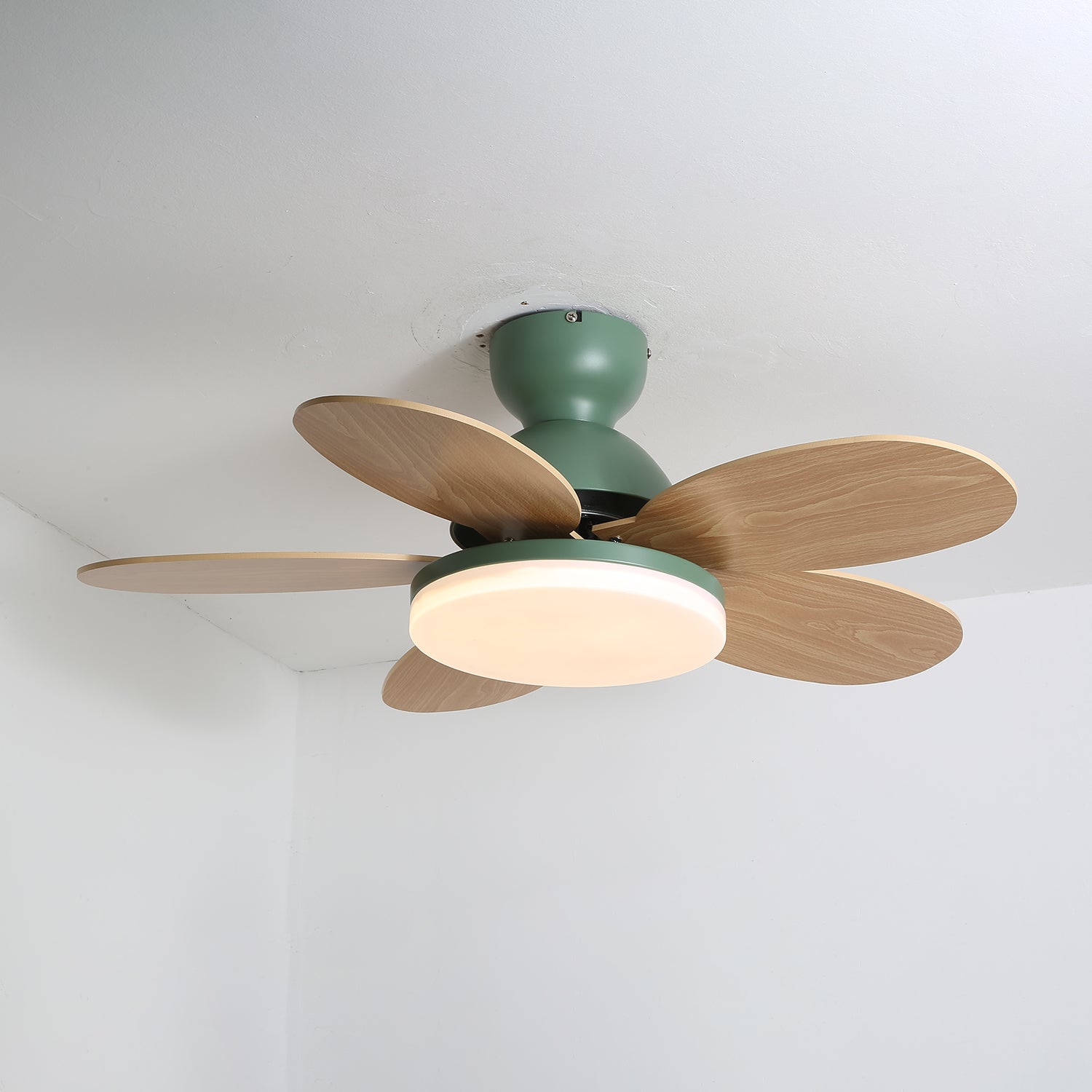 Petal-Style Ceiling Fan with LED Light