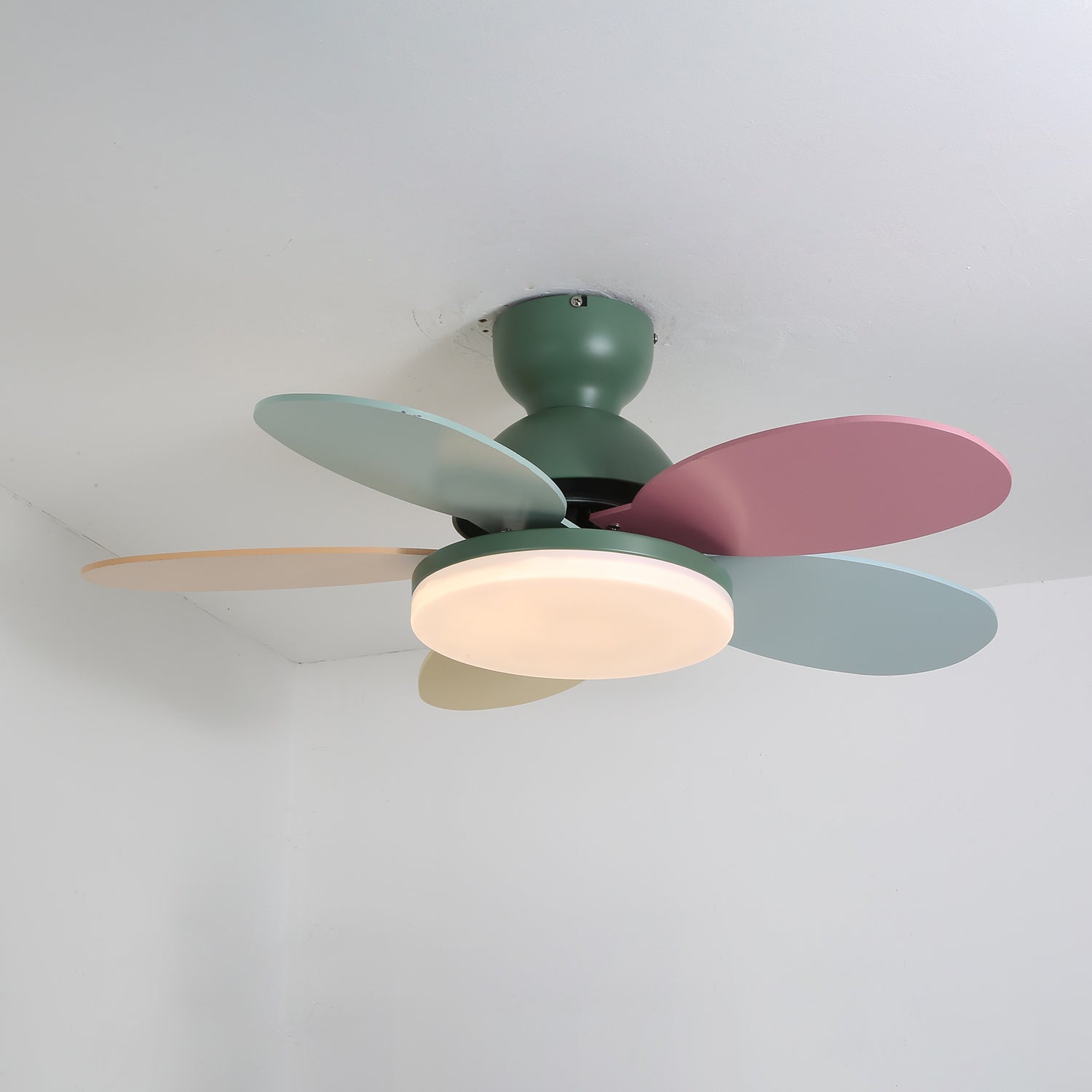 Petal-Style Ceiling Fan with LED Light
