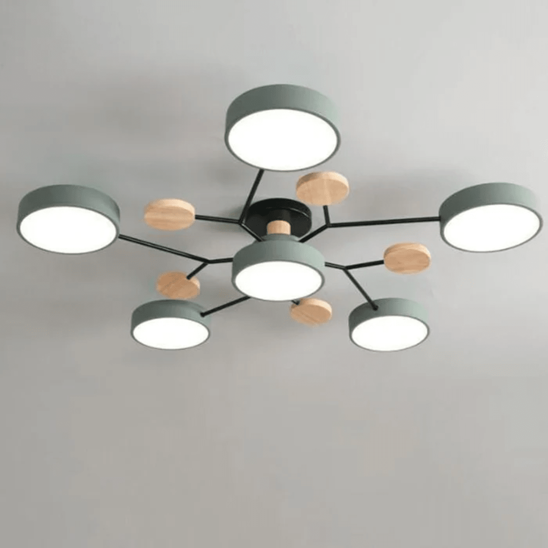 CEILUX - Modern round LED ceiling light with sleek minimalist design - Green