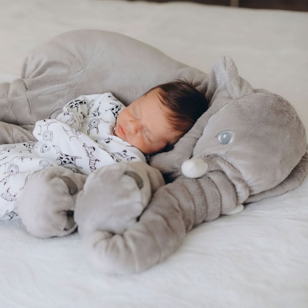 Soft Elephant Cuddle Pillow Plush Toy for Kids | 5 Colors, 40cm or 60cm | Cozy PP Cotton Filled Cuddly Companion