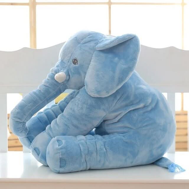 Soft Elephant Cuddle Pillow Plush Toy for Kids | 5 Colors, 40cm or 60cm | Cozy PP Cotton Filled Cuddly Companion