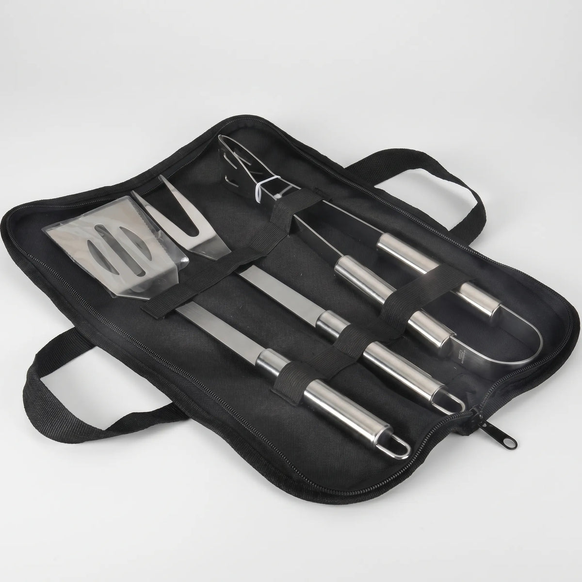 Portable Barbecue Set in a Zip Case | Stainless Steel Cooking Tools and Utensils for the Grill | 7 Options