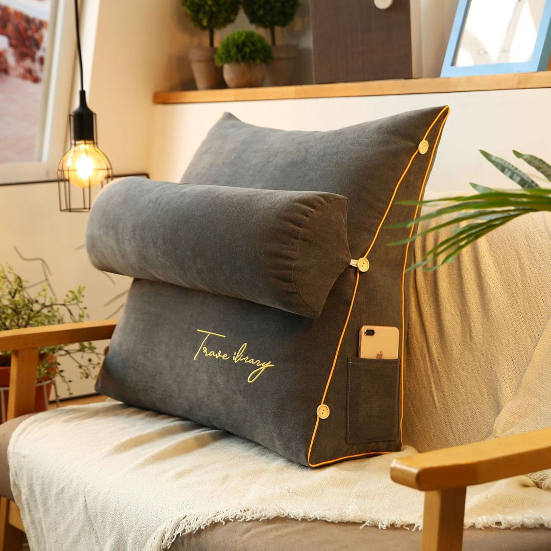 Orthopaedic Wedge Cushion 17.7 x 17.7 x 7.9 In | 7 Colors | Posture & Pressure-Relief Support for Back, Legs & Seating