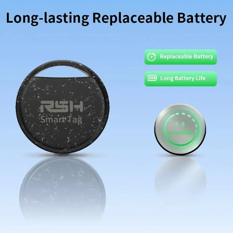 5-Pack Bluetooth Smart Trackers for Android | Black or Multicolor | Google Find Hub Compatible with 150-Meter Bluetooth Range