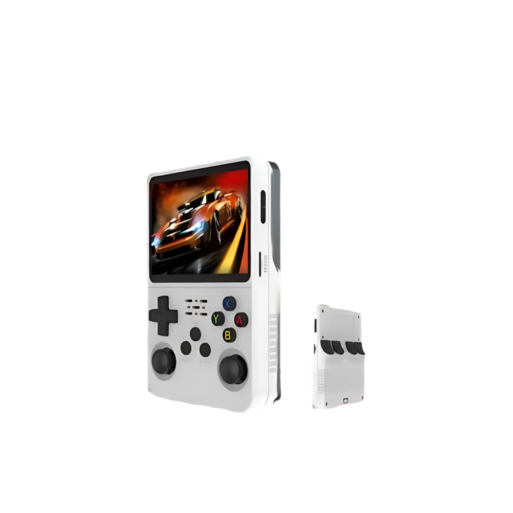 Portable Retro Handheld Gaming Console 3.5in HD Display | Black, White, Purple or Green | 10,000 Built-In Games
