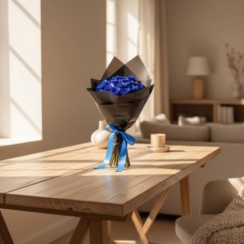 Eternal Artificial Rose Bundle 9.8 In | 2 Colors, 30 or 50-Piece Sets | Low-Maintenance Long-Lasting Home Accent