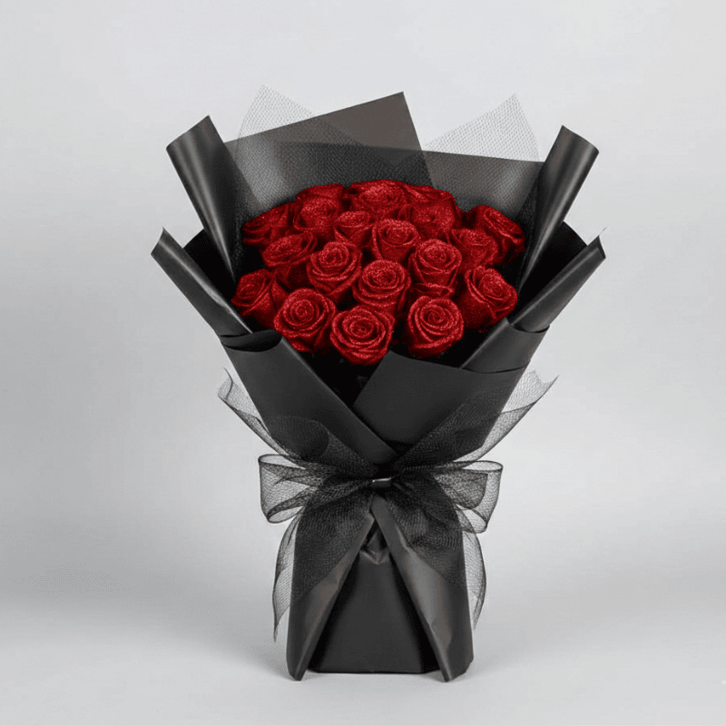 Eternal Artificial Rose Bundle 9.8 In | 2 Colors, 30 or 50-Piece Sets | Low-Maintenance Long-Lasting Home Accent
