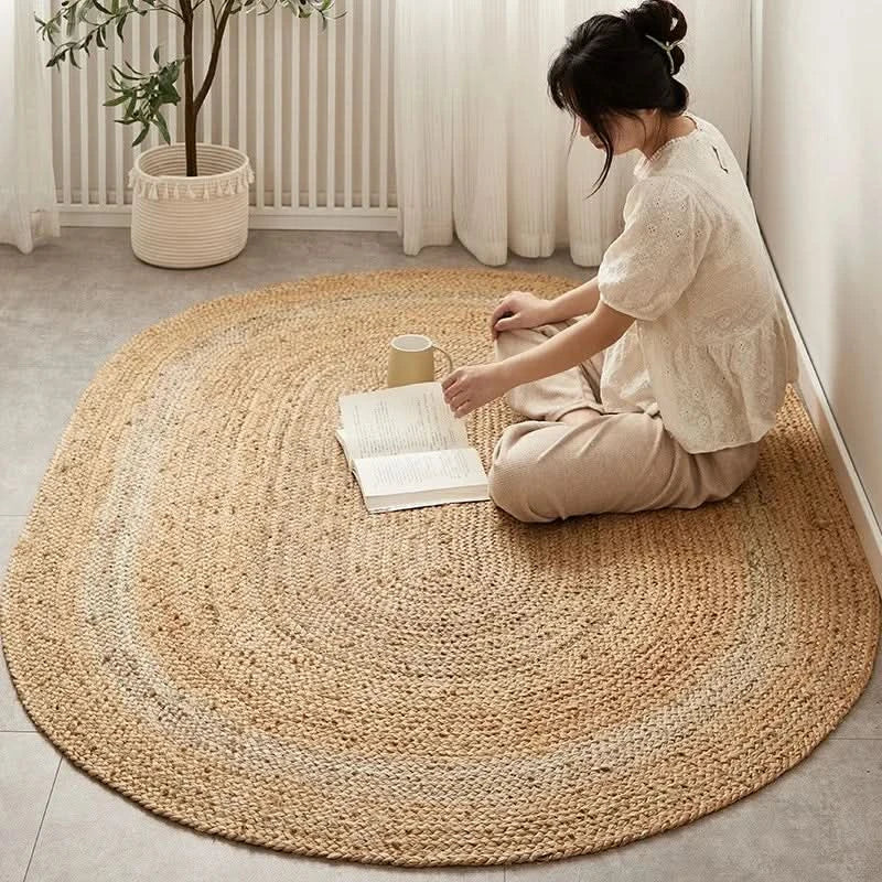 Handwoven Jute Reversible Rug