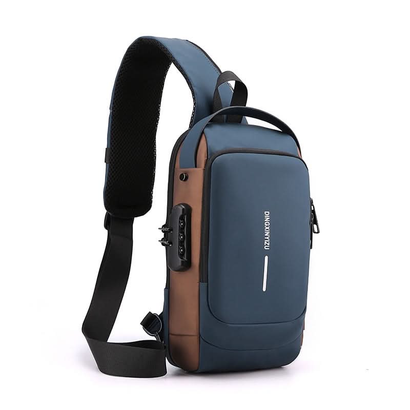 Waterproof Shoulder Travel Bag USB Port