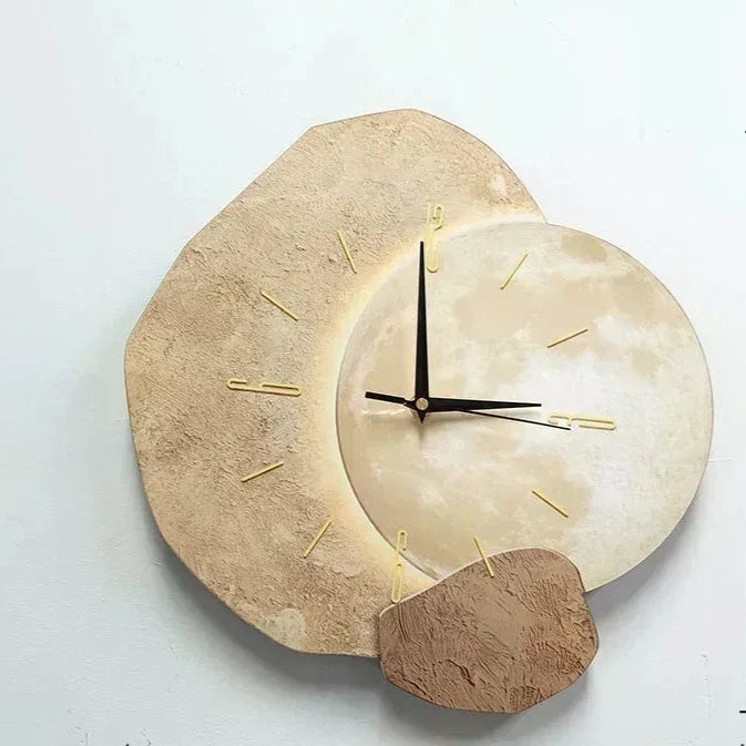 Silent Quartz Clock with a Wood Finish | Modern Wall Decor for the Living Room, Bedroom or Office