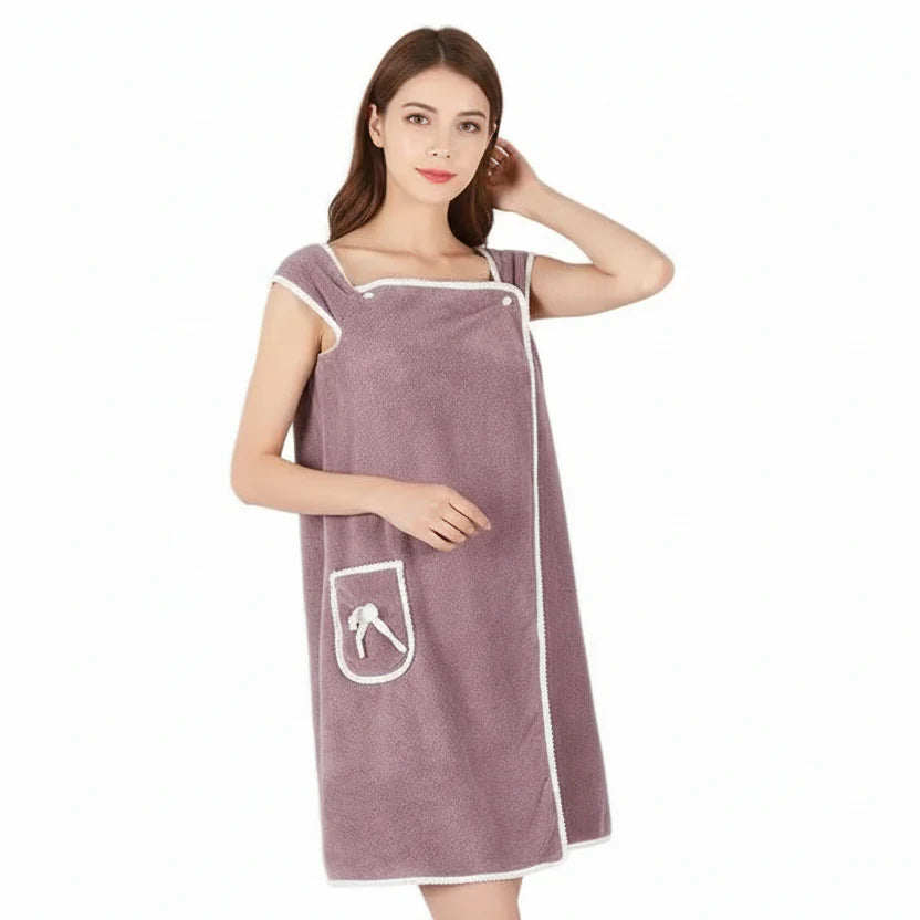 AquaWrap – Quick-Drying Portable Women's Bath Towel