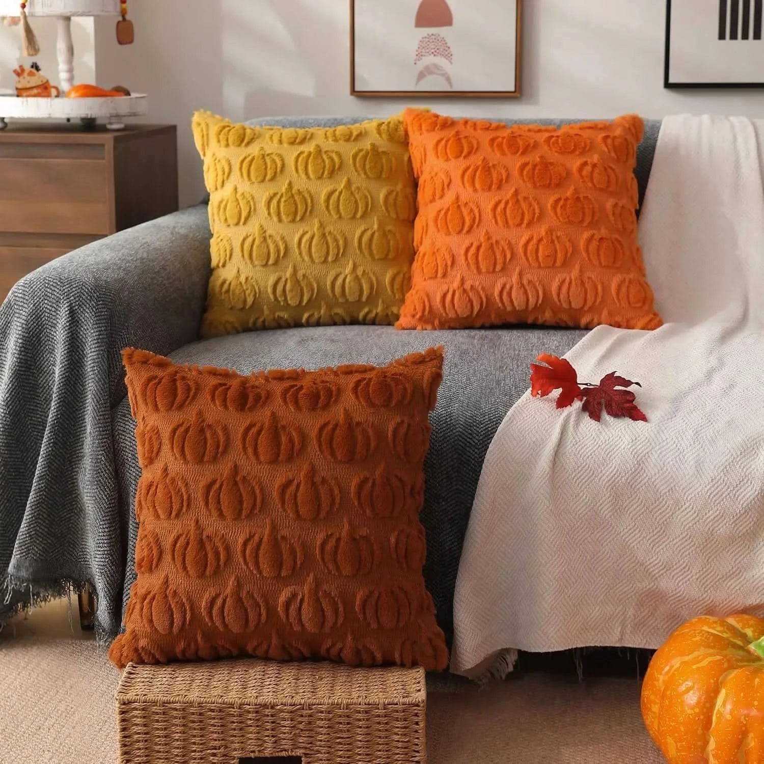 Faux Fur Cushion Cover Decorative Pillow Cover