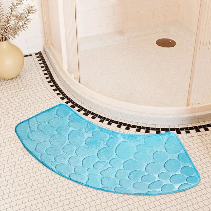 Curved Non Slip Bathroom Mat