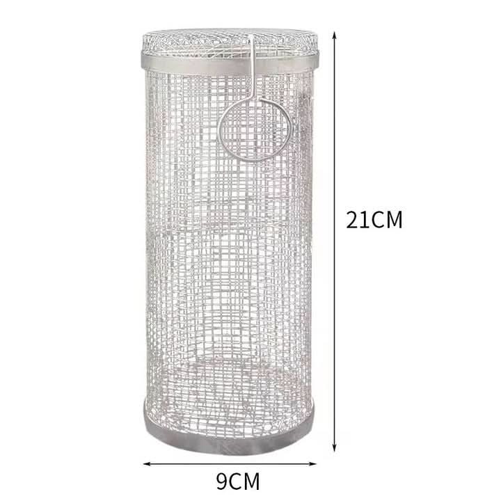 Stainless Steel BBQ Grill Basket Cylinder