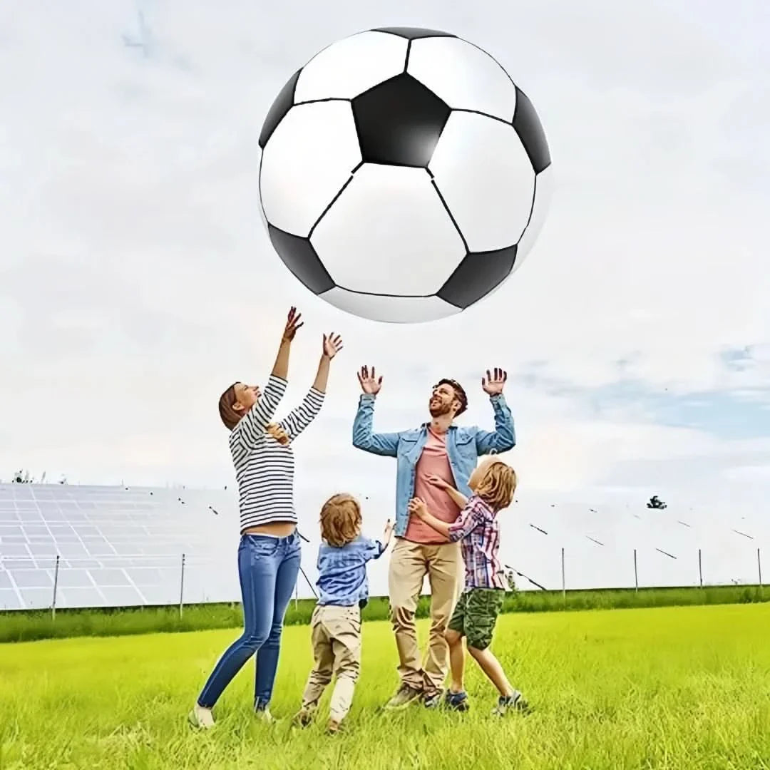 Inflatable Giant Soccer Ball | 5 Sizes: 9-21.5cm | Durable PVC Outdoor Play for Gardens, Parks & Beach Parties