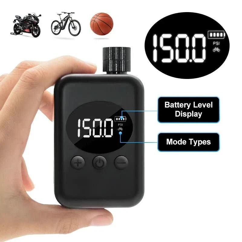 AirRide Pro - Portable 150PSI Mini Bike Pump for MTB & Outdoor