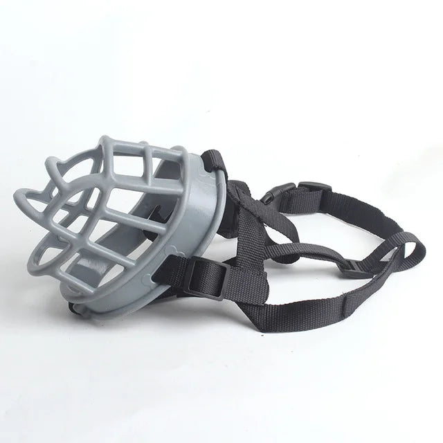 Adjustable Dog Muzzle in Soft Silicone with a Basket Shape | Fits Small, Medium and Large Breeds | Five Sizes, Three Colors
