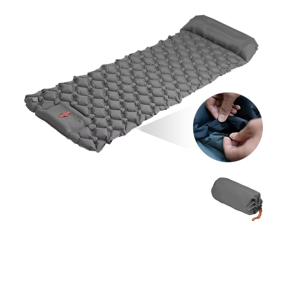 Inflatable Camping Sleeping Pad with Pillow
