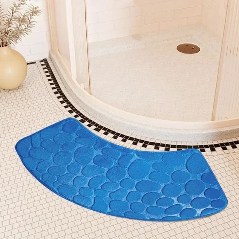 Curved Non Slip Bathroom Mat