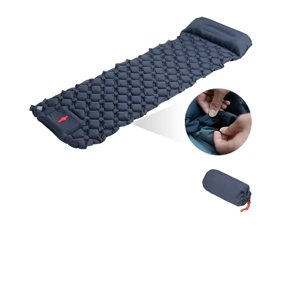 Inflatable Camping Sleeping Pad with Pillow