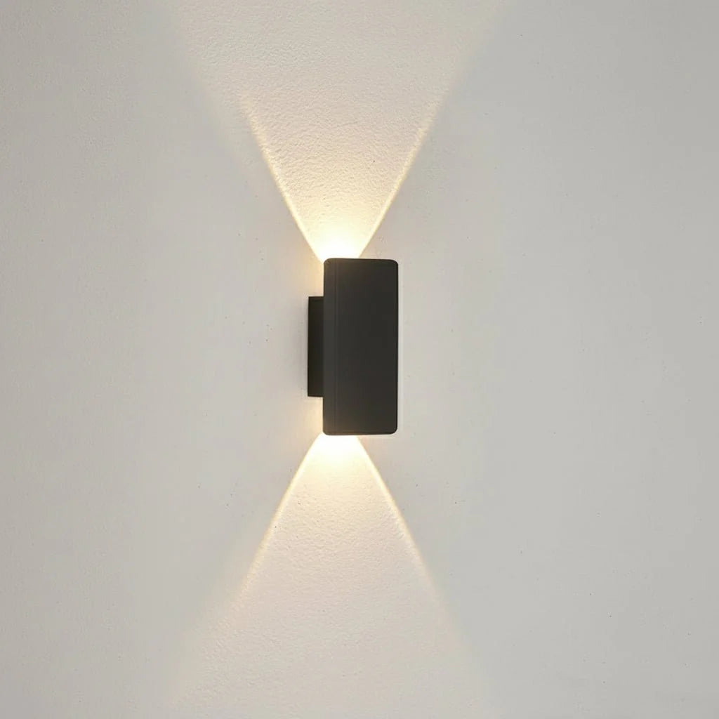OUTGLOW - Waterproof LED Aluminum Wall Light for Indoor & Outdoor - 3.9 in-black body-2w