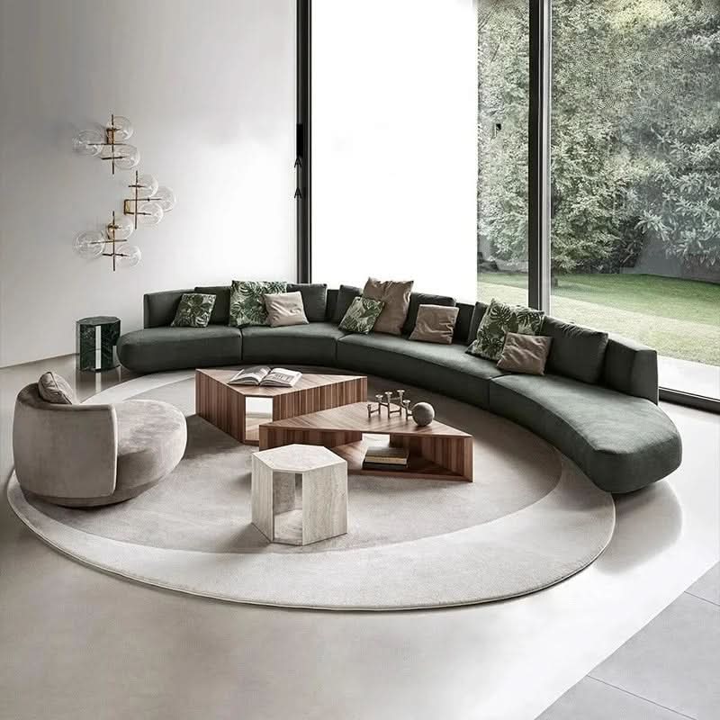 Irregular Plush Area Rug