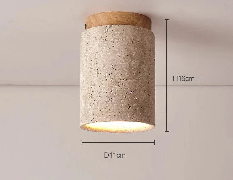 Travertine Ceiling Spotlight LED Stone Light