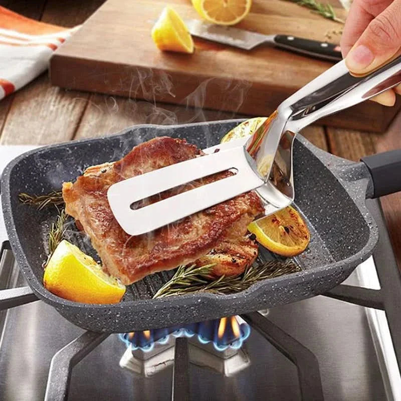 Stainless Steel BBQ Spatula Tongs