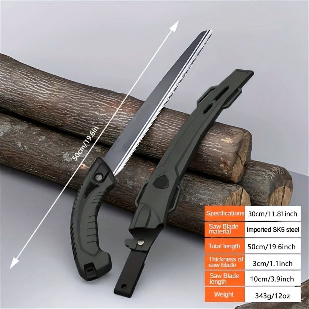 Japanese SK5 Steel Hand Saw with Ergonomic Handle | Black or Green, 270-350mm | Precision Blade for Woodworking & Pruning