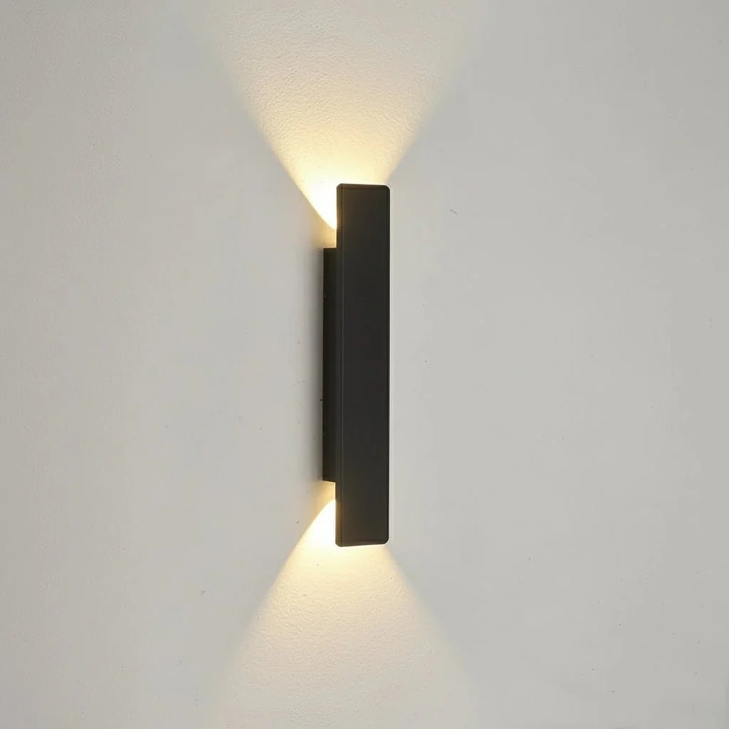 OUTGLOW - Waterproof LED Aluminum Wall Light for Indoor & Outdoor - 15.7 in-black body-18w