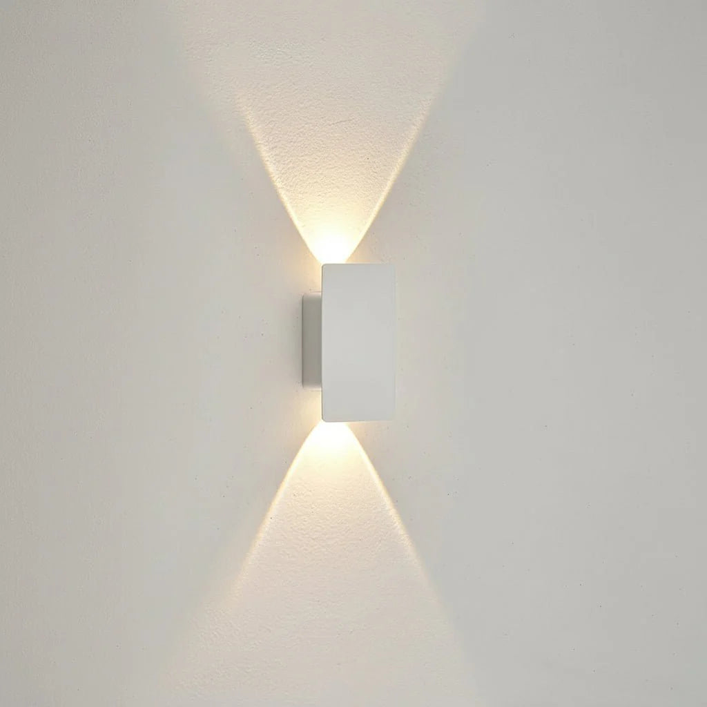 OUTGLOW - Waterproof LED Aluminum Wall Light for Indoor & Outdoor - 3.9 in white body-2w