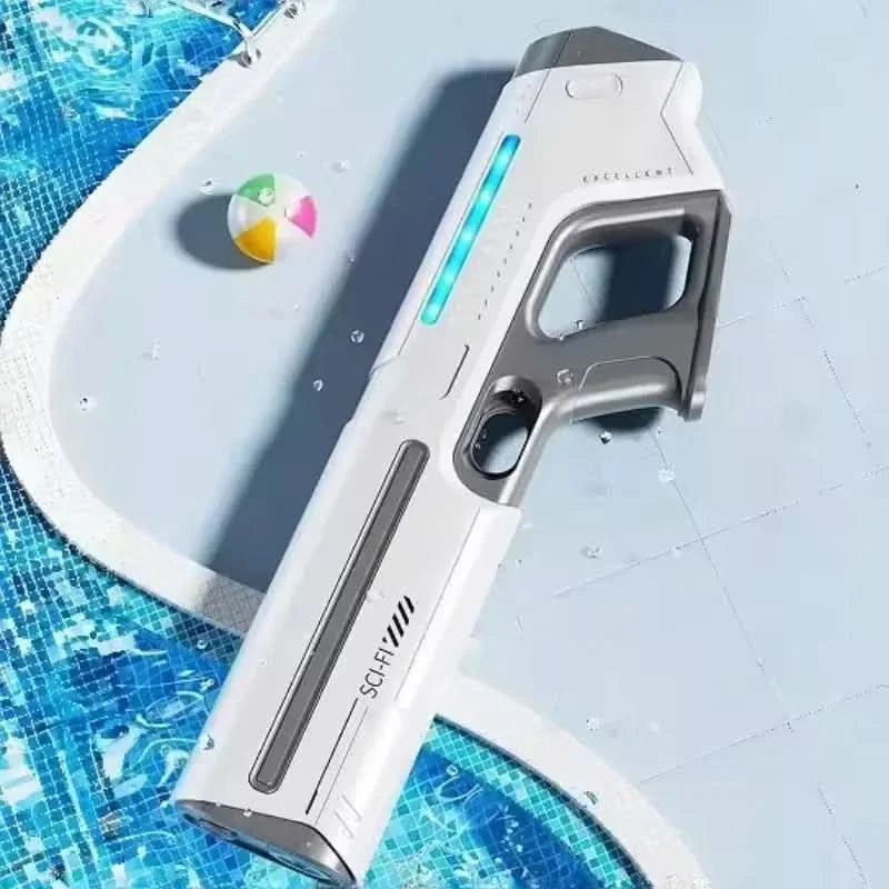 Electric Water Gun Toy | Rechargeable USB Battery, 4 Colors | Lightweight Ergonomic Blaster for Pool & Beach Play