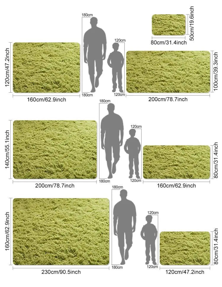 Non Slip Plush Area Rug