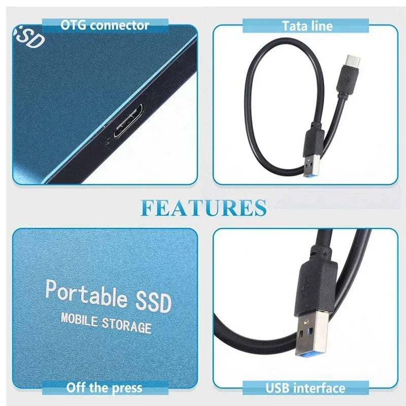 128 GB External Hard Disk SSD with USB 3.1 | M.2 Type C Drive for PC, Laptop and Mac | Compact Metal Body