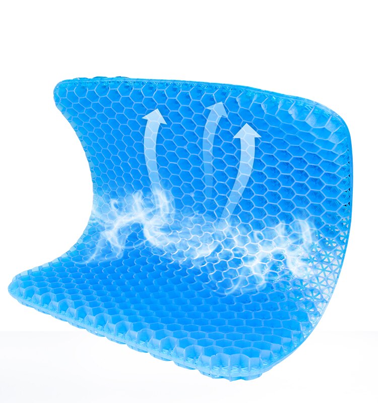 Honeycomb Gel Seat Cushion for Desk Chairs and Car Rides | Open Grid That Keeps Its Shape | 40 x 35 cm