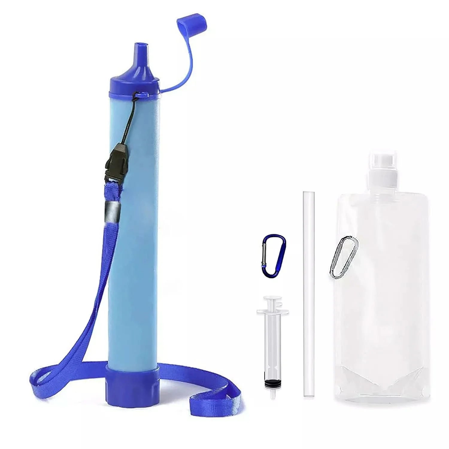 Portable 4-Stage Water Filter | No Electricity Required | Compact Filtration for Camping and Hiking
