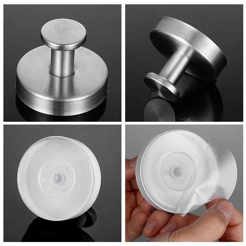 Suction Cup Hooks for Bathroom, Kitchen and Mirror | Twist-Lock Wall Hanger for Towels and Robes, No Drilling