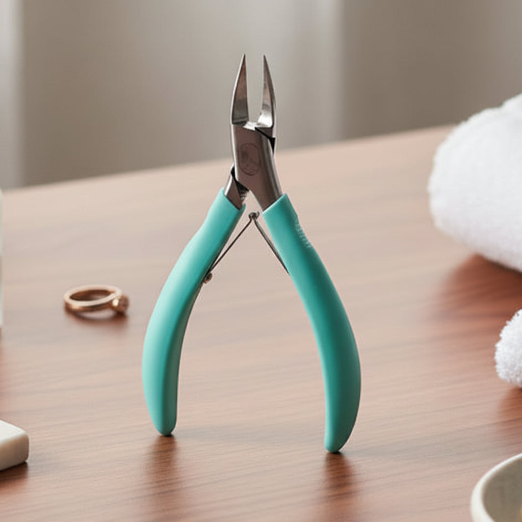 Stainless Steel Toenail Clipper 5.1 In | Curved Precision Blades | Ergonomic Non-Slip Grip for Seniors & Thick Nails