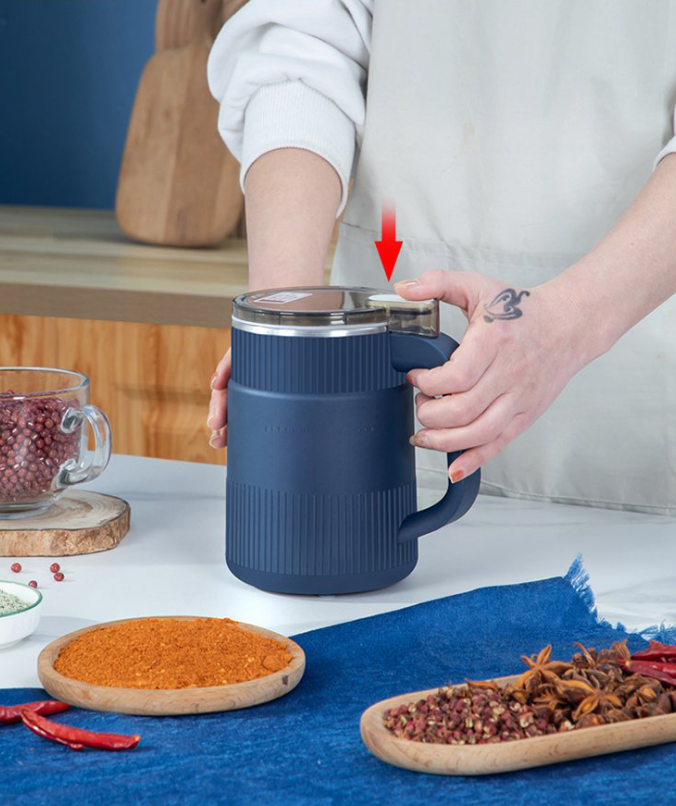 Electric Grain Mill for Flour, Seeds, Spices and Coffee Beans | Kitchen Cooking Tools with One-Touch Grinding