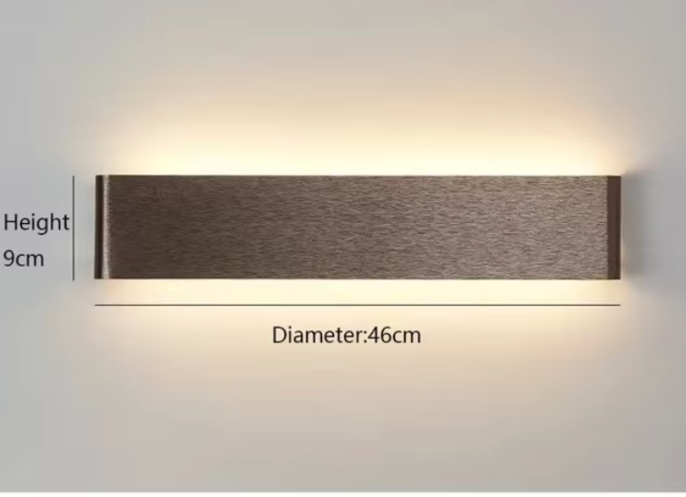 Aluminum Glass LED Wall Lamp