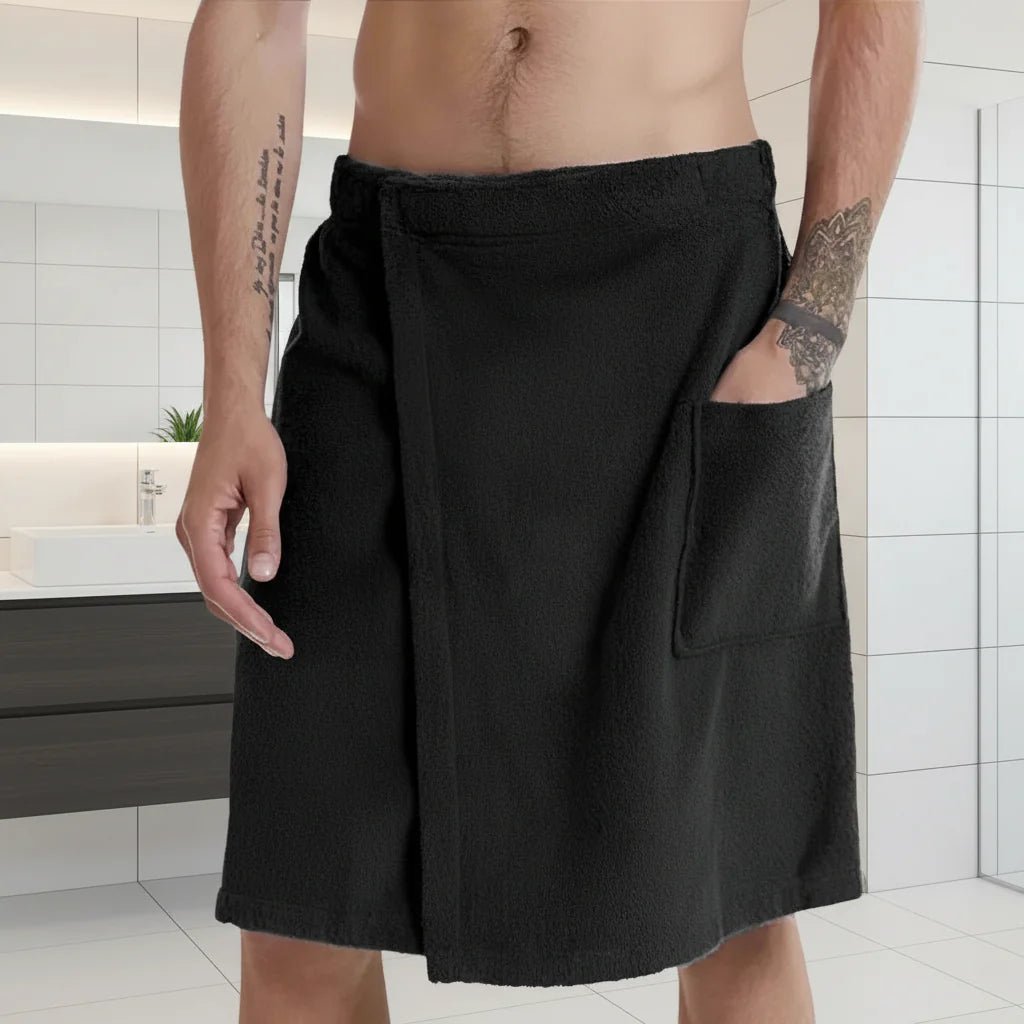 AQUASOFT WRAP – Portable Bath Towel with Elastic Fit