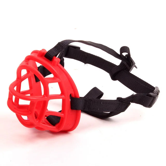 Adjustable Dog Muzzle in Soft Silicone with a Basket Shape | Fits Small, Medium and Large Breeds | Five Sizes, Three Colors