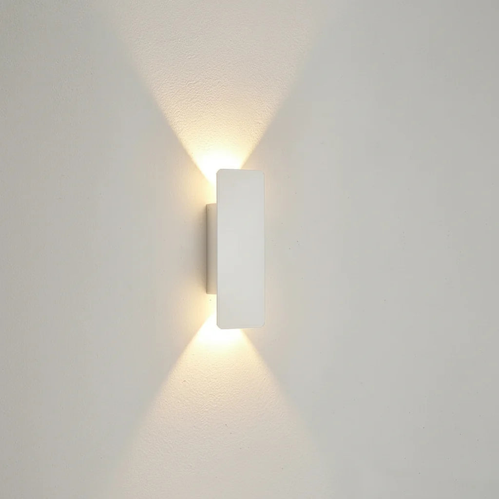 OUTGLOW - Waterproof LED Aluminum Wall Light for Indoor & Outdoor - 7.9 in white body-6w