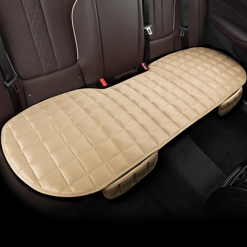 Full-Coverage Car Seat Cushion for the Rear Bench | Non-Slip Padded Cover with Adjustable Straps | 5 Colors
