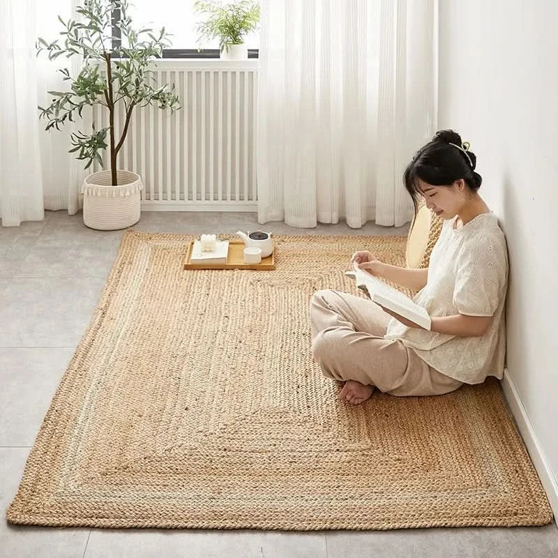 Handwoven Jute Reversible Rug